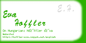 eva hoffler business card